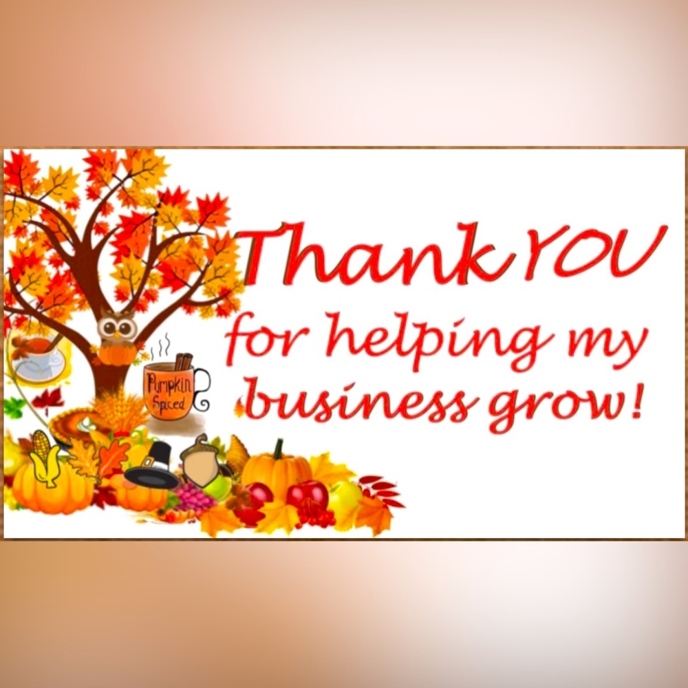 FALL Thank You Cards for Small Business fall autumn premium quality